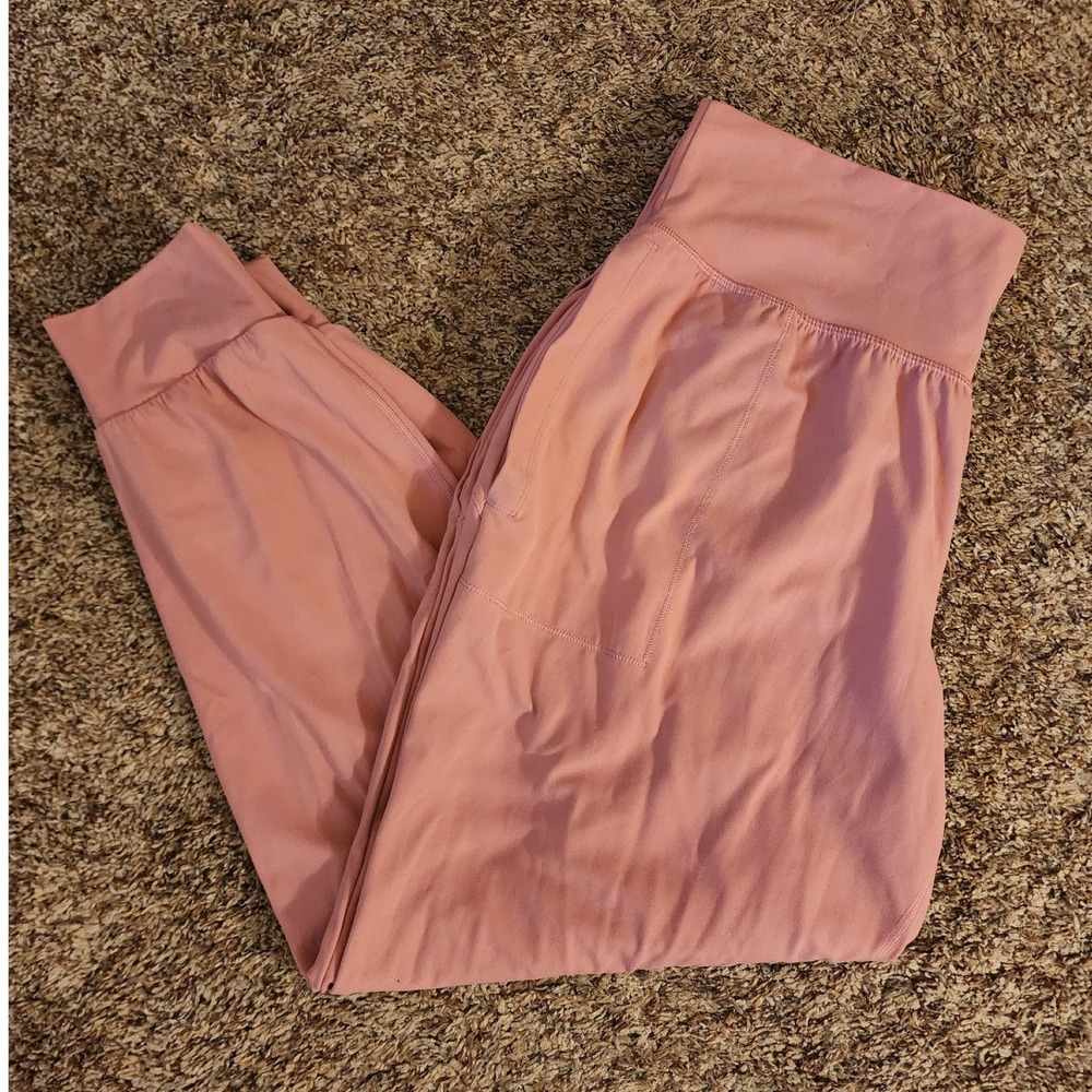 Athleta Salutation Jogger XL Powervita Mauve‎ Pink Yoga Sweatpants EUC